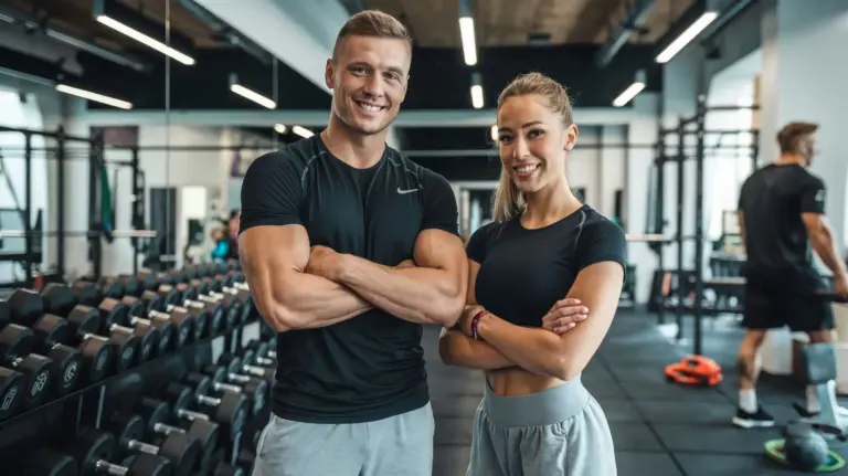Monitor de fitness en gimnasio. Obtén tu titulación y emprende una carrera con buenos salarios.
