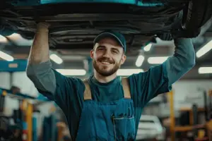 Técnico automotriz diagnostica motor. Obtén tu titulación y empleabilidad.